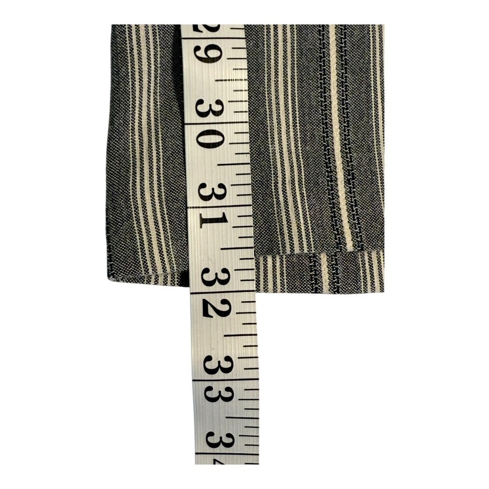 Topshop Striped Wide Leg Pants‎ Career Casual Trousers Gray White Size 2 NWT - Picture 5 of 6